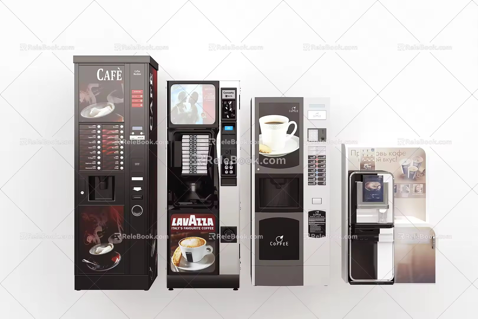 Vending machine Coffee machine Combination cold drink machine Beverage machine Self-service coffee machine 3d model