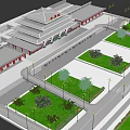 Scenic Traditional Chinese Railway Station With Mountain Views And Green Landscaping