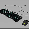 Full Size Wired Gaming Keyboard And Mouse With RGB Backlight And Ergonomic Design