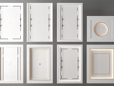 Various Styles Of Ceiling Panel Designs For Interiors 3d model