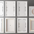 Ceiling Gypsum Board Ceiling Mineral Cotton Board Ceiling Square Ceiling Rectangular Ceiling Embedded Spotlights 3d model