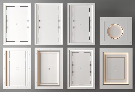 Ceiling Gypsum Board Ceiling Mineral Cotton Board Ceiling Square Ceiling Rectangular Ceiling Embedded Spotlights 3d model