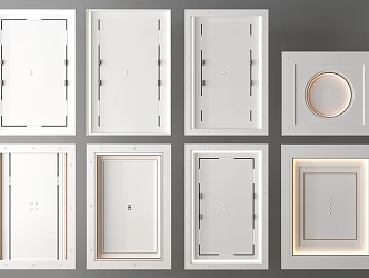 Ceiling Gypsum Board Ceiling Mineral Cotton Board Ceiling Square Ceiling Rectangular Ceiling Embedded Spotlights 3d model