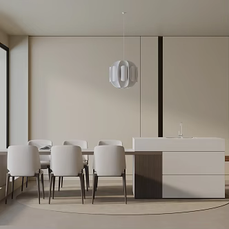 Modern table combination 3d model
