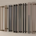 Modern handle metal long handle cabinet door handle door handle 3d model
