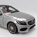 Silver Sedan Car With Red Seats Black Wheels And Sporty Exterior Look