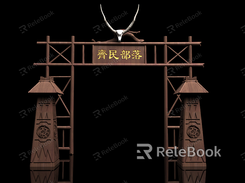 Ethnic Gate Tribal Gate model