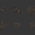 Rustic Handmade Wooden Furniture Racks Crafted With Sticks In Multiple Designs
