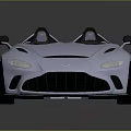 Modern White Convertible Sports Car With Sleek Design And Open Top