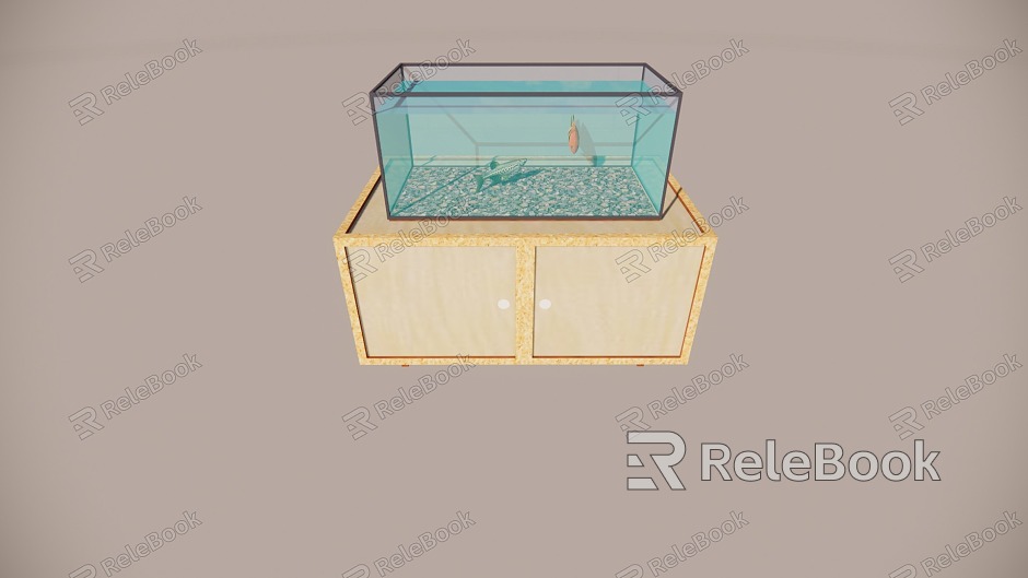 Modern fish tank model