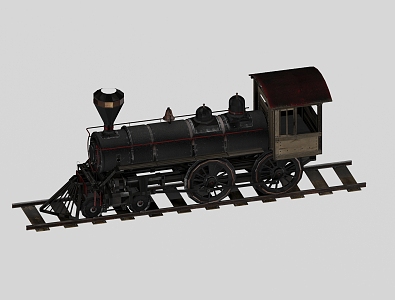 Retro Train 3d model