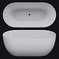 Modern White Freestanding Bathtub With Minimalist Design For Contemporary Bathroom Spaces