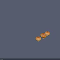 Three Fresh Brown Capped White Stemmed Mushrooms For Cooking Dishes