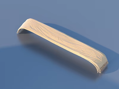 Beige Curved Textured Surface Anti Slip Daily Life Product For Home Use 3d model