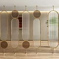 Screen partition glass screen Changhong glass partition guest restaurant partition wall partition screen 3d model