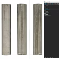 concrete column cylindrical column stone column 3d model