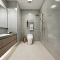 Modern Hospital Room Interior With Hospital Bed Medical Equipment Windows And Storage Cabinets
