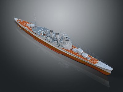 Modern Warship Ship Warship 3d model