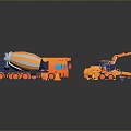 Engineering vehicles Engineering vehicles Construction vehicles Construction vehicles Large transport vehicles Engineering vehicles Infrastructure equipment 3d model