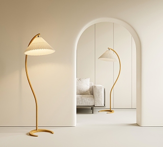 Quiet FLOS Floor Lamp 3d model