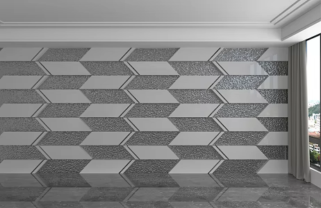 Modern background wall 3d model