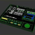 portable synthesizer mixer reverberator tuner mixer mixing equipment 3d model