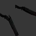 Ranger Arms K280 Tactical Rifle Black Body With Red Accent Lines And Futuristic Military Design