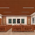Classroom Painting and Calligraphy Classroom 3d model