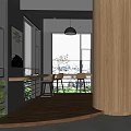 Modern Rest Area 3d model