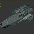 Modern fighter sci-fi fighter sci-fi fighter space fighter 3d model