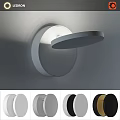Modern Sleek Wall Lamp With Round Design And Multiple Color Variants For Home Decor