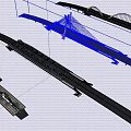 Bridge Decoration Design of Elevated Bridge of River-Crossing Bridge 3d model
