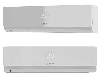 BOSCH White Air Conditioner Fan Two Units With 28 Degree 3d model