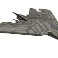 Advanced Stealth Fighter Jet With Camouflage Pattern And Aerodynamic Design