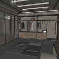 Elegant Hotel Public Lounge Area With Comfortable Sofa And Modern Lighting