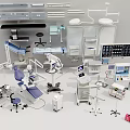 Medical Equipment Including Surgical Tables Shadowless Lamps Patient Monitors And Instrument Cabinets