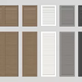 Modern shutter door shutter cabinet door shutter door shutter panel 3d model