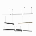 Modern Contemporary Pendant Lights With Sleek Long Linear Design And Various Colors