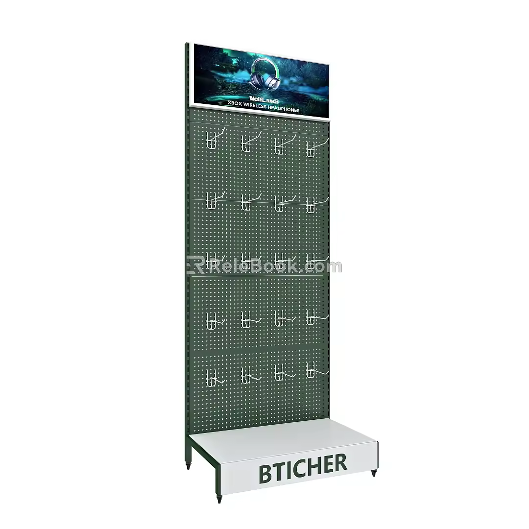 Display Rack Shelf Customized Product Rack Acrylic Customized Rack Hook Display Rack Personalized Customized Wire Rack 3d model