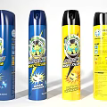 Household Insecticide Spray Cans In Different Colors With Lemon Scent For Home Use