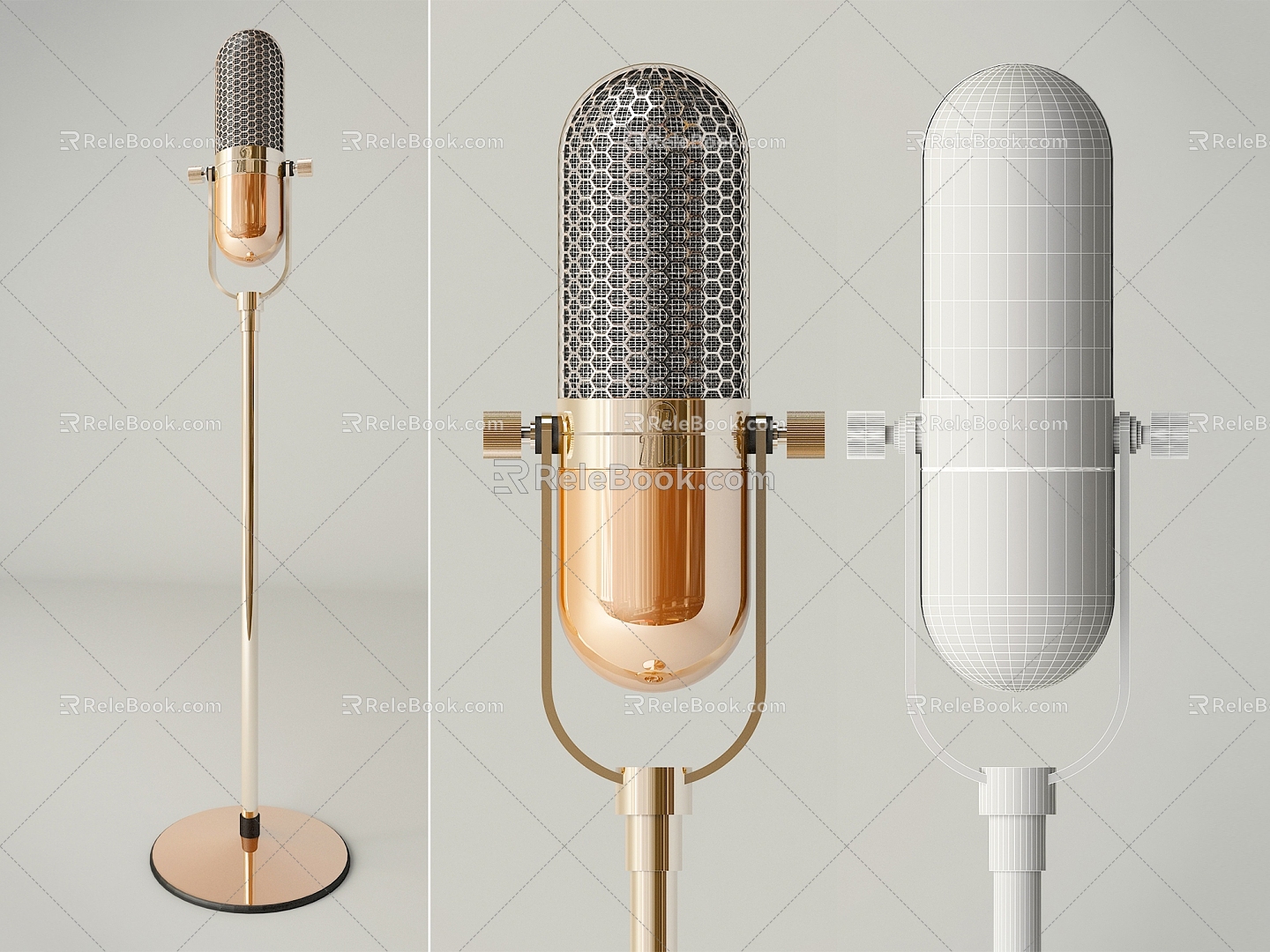 Micophone Microphone Microphone Desktop Microphone 3d model