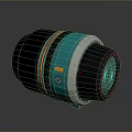 Professional Camera Lens With Teal Silver Black Design And Adjustable Ring For Photography