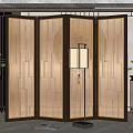 New Chinese Style Screen Partition 3d model