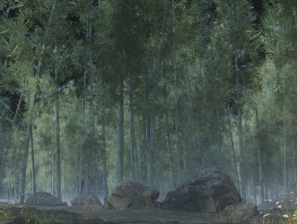 modern bamboo forest 3d model