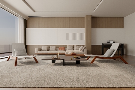 modern living room 3d model