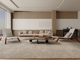 modern living room 3d model