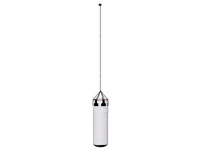 Hanging Punching Bag For Boxing Training With Heavy Duty Chain And White Design 3d model