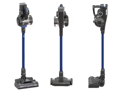 Stick Vacuum Cleaners As Essential Daily Electrical Appliances With Various Designs 3d model