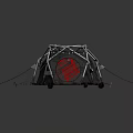 Modern Spherical Camping Tent With Sturdy Metal Frame And Support Poles