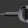 Metal Heavy Duty Support Bracket With Curved Ends And Black Rubber Pads